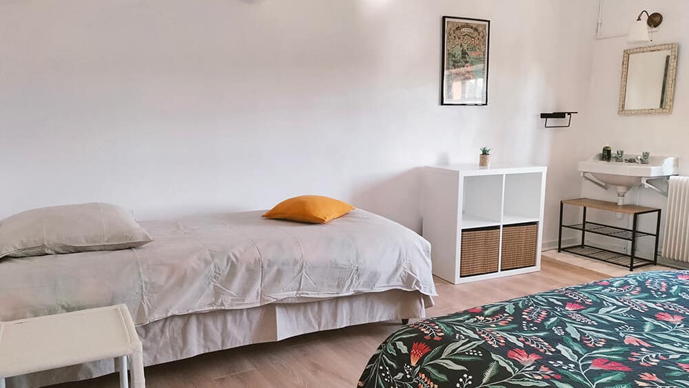 gite chambre 1 vue lit simple